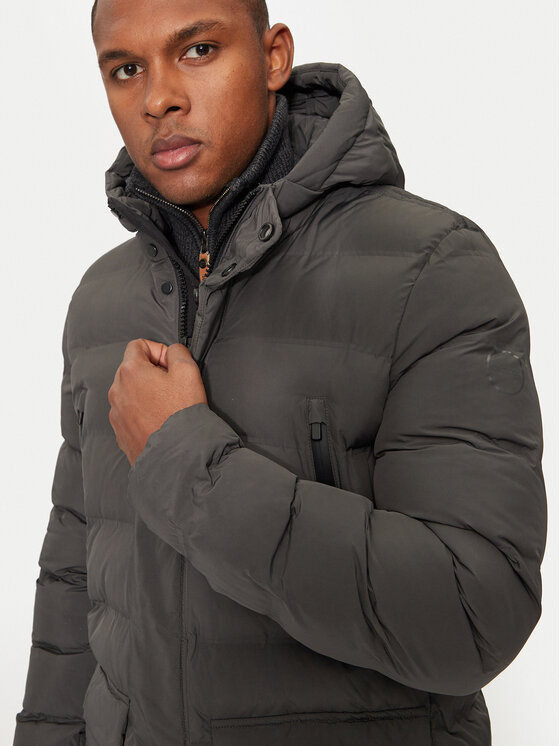Geox Geox Зимно яке M4628L T3128 F9821 Сив Regular Fit