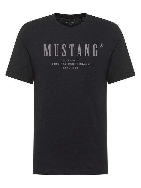 Mustang Mustang T-Shirt Style Alex Czarny Regular Fit