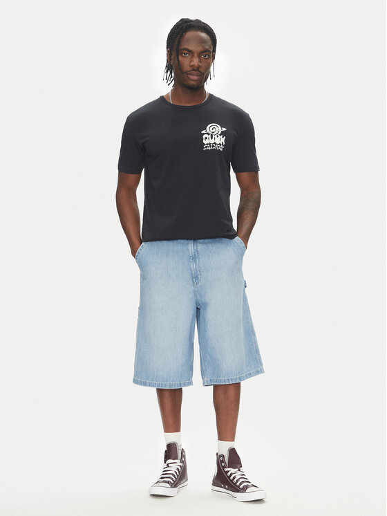 Quiksilver Quiksilver Marškinėliai Ev Cosmic Vibrations Ss EQYZT08053 Juoda Regular Fit