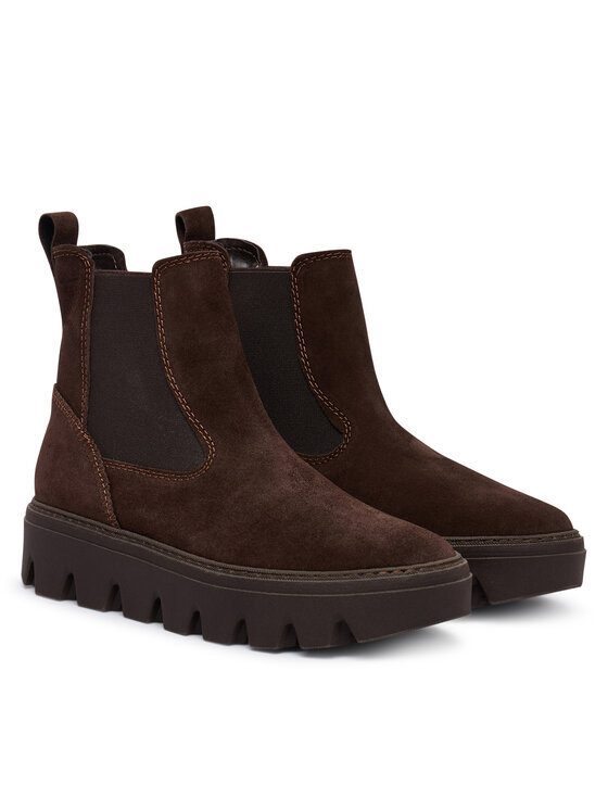 Tamaris Tamaris Kotníková obuv s elastickým prvkem 1-25405-45 Hnědá