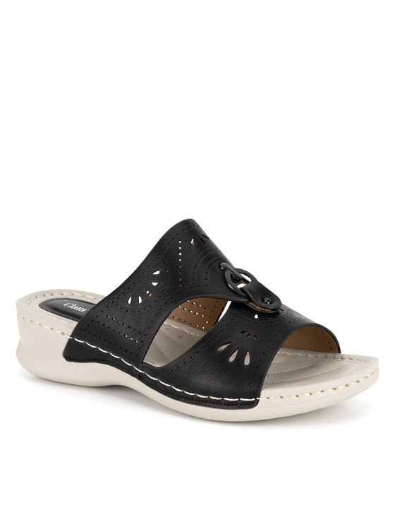 Clara Barson Clara Barson Pantoletten WYL05010-13 Schwarz