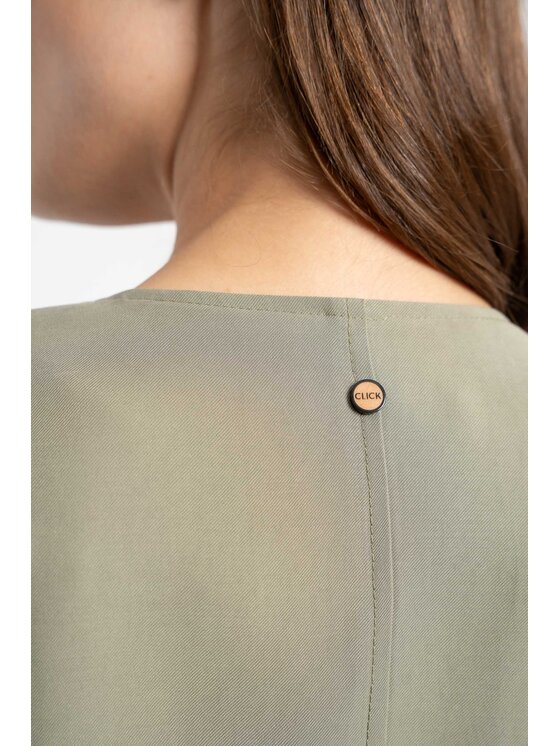 CLICK CLICK Μπουφάν γυναικείο 71-0026 Πράσινο Regular Fit