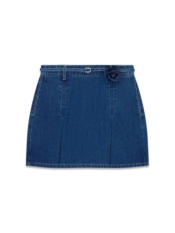 Guess Guess Spódnica mini 182646 Niebieski Classic Fit