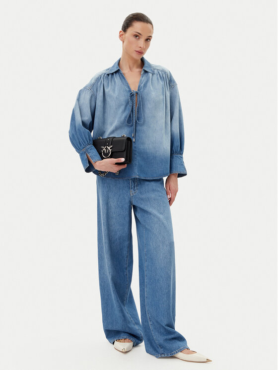 PINKO PINKO Блуза 104630 A2DT Син Relaxed Fit