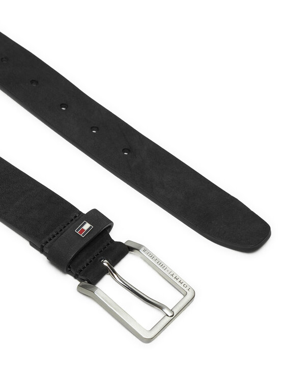 Tommy Hilfiger Tommy Hilfiger Чоловічий ремінь Oliver Nubuck 3.5 AM0AM13019 Чорний