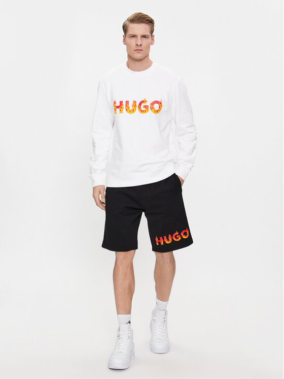 HUGO Hugo Felpa Ditmo 50504813 Bianco Regular Fit