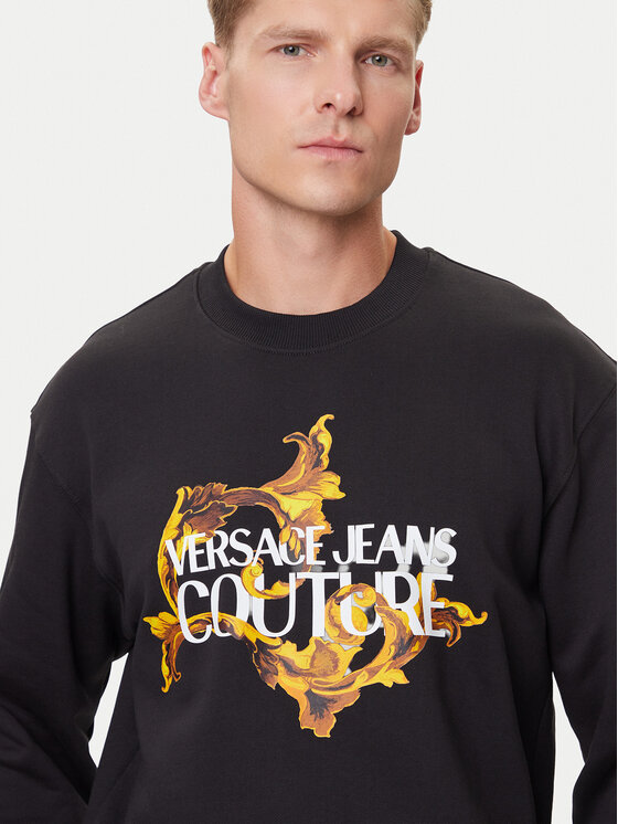 Versace Jeans Couture Versace Jeans Couture Μπλούζα 79GAIE10 CF00E Μαύρο Regular Fit