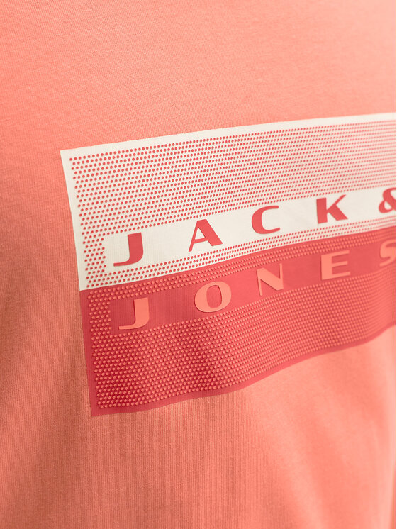 Jack & Jones Jack & Jones Marškinėliai Fusion Dots 12289863 Rožinė Regular Fit