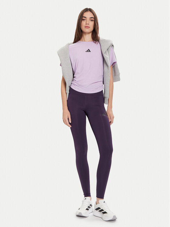 adidas adidas Легінси Train Essentials Big Logo JX4758 Фіолетовий Slim Fit
