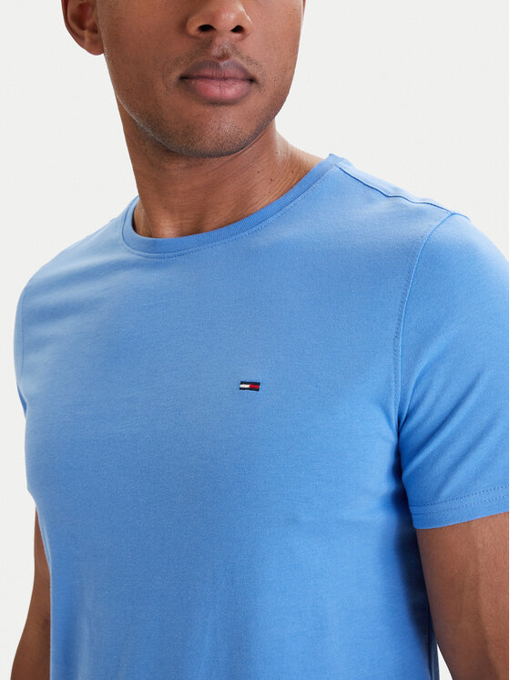 Tommy Jeans Tommy Jeans T-Shirt DM0DM04411 Modrá Slim Fit