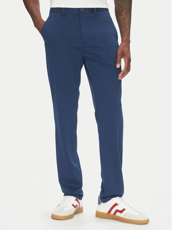 Lindbergh Lindbergh Chino kalhoty 30-006052 Modrá Slim Fit