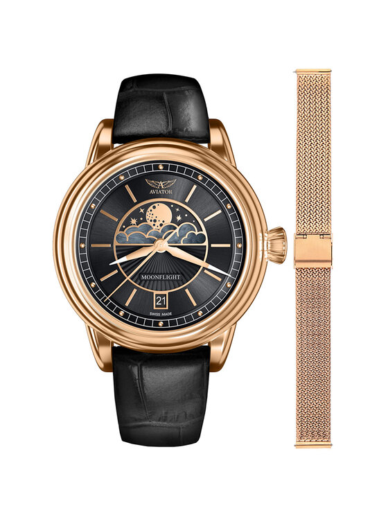 Aviator Aviator Orologio V.1.33.2.253.4-SET Oro rosa