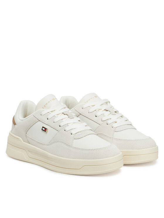 Tommy Hilfiger Tommy Hilfiger Sneakers Essential Basket Sneaker FW0FW08456 Bianco