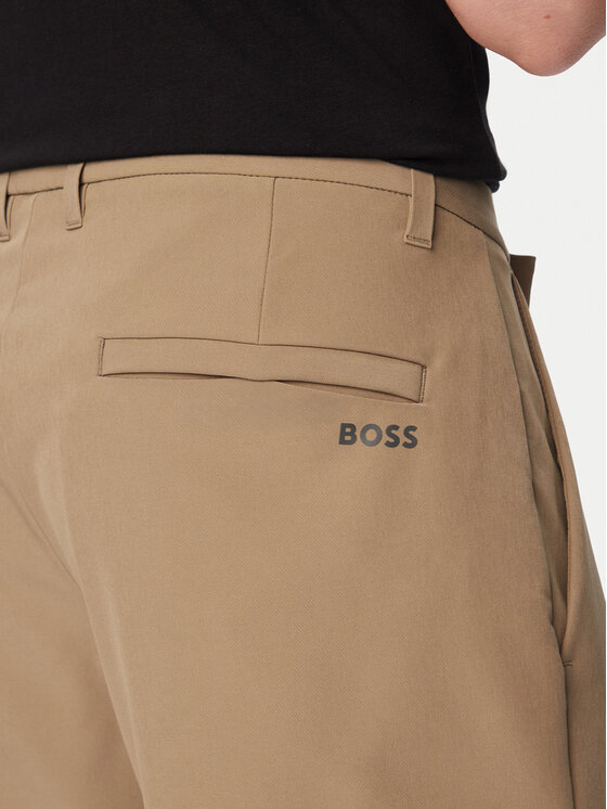 BOSS BOSS Pantaloncini di tessuto S Commuter 10.5 Inch 50540337 Verde chiaro Slim Fit