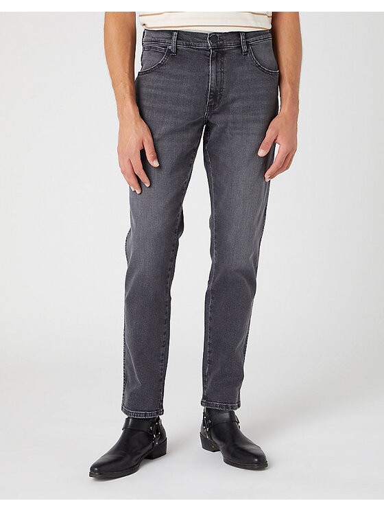 Wrangler Wrangler Jeansy RIVER Szary Straight Fit