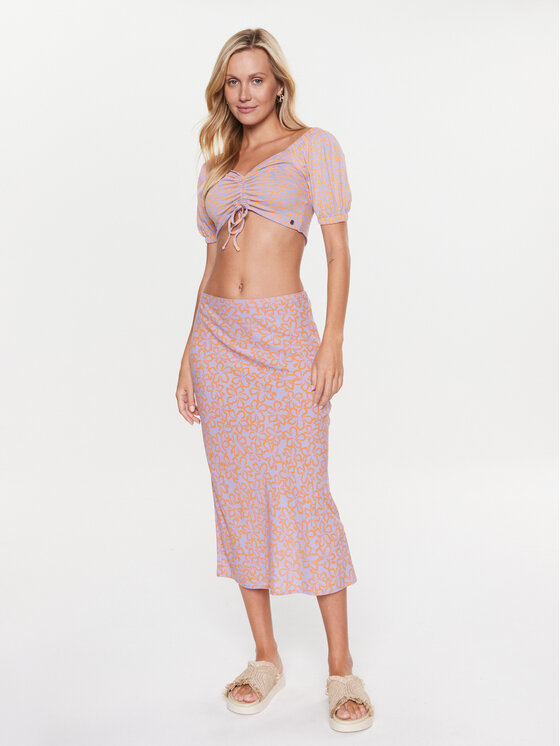 Roxy Roxy Majica Flirty Walk ARJKT03402 Ružičasta Regular Fit