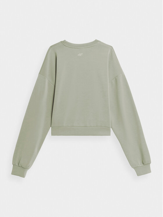 4F 4F Μπλούζα 4FAW23TSWSF701 Χακί Regular Fit