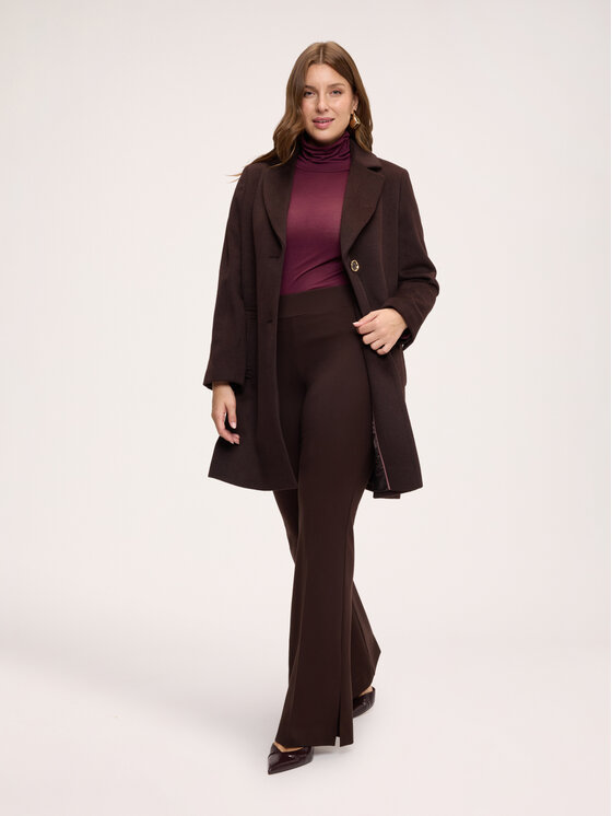 Fiorella Rubino Fiorella Rubino Pantaloni di tessuto P072L002489N022 Marrone Flare Fit