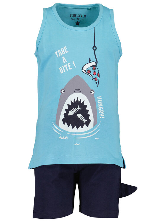 Blue Seven Blue Seven Set top i hlače 826022 X Plava Regular Fit
