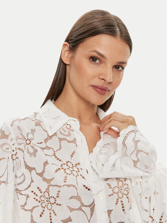 ViCOLO ViCOLO Koszula TB1357 Biały Relaxed Fit