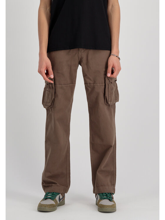 Alpha Industries Alpha Industries Kalhoty z materiálu AI.101212-183-32 Hnědá Straight Leg