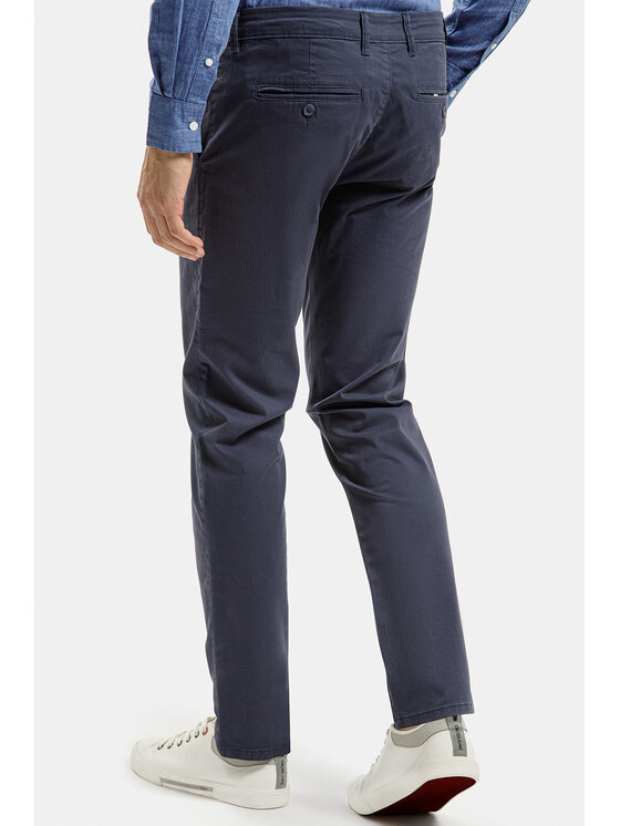 Cross Jeans Cross Jeans Chinosy F 194-285 Granatowy Tapered Leg