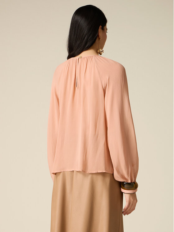 Oltre Oltre Blusa 2089J000869N007 Rosa Regular Fit