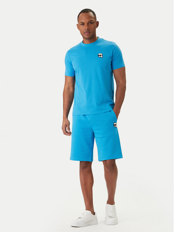 KARL LAGERFELD KARL LAGERFELD Tričko 755710 562224 Modrá Regular Fit