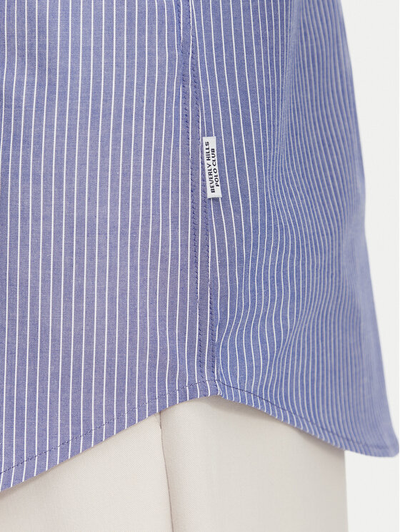 Beverly Hills Polo Club Beverly Hills Polo Club Košeľa P-SS26W-SH15830 Modrá Regular Fit