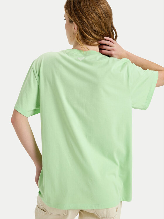 Roxy Roxy T-shirt Hangloose The Sky ERJZT06020 Verde Regular Fit
