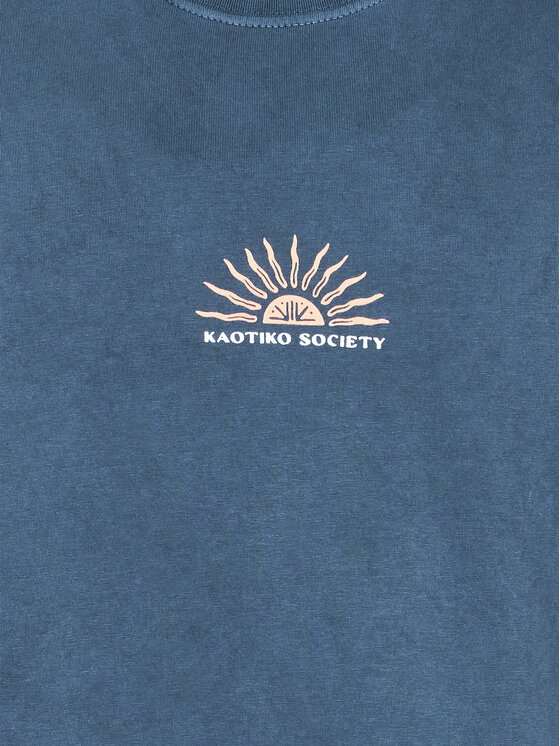 T-shirt Washed Serenqueti AL024-01-G002 Blu scuro