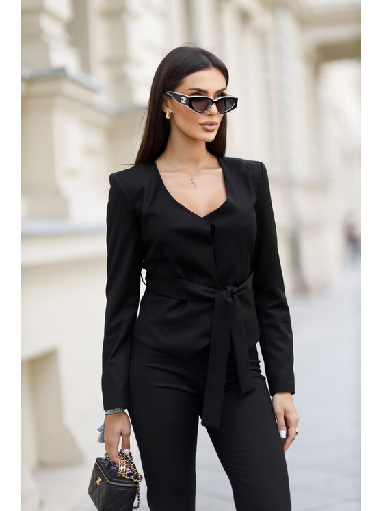 LilaLou LilaLou Oblek Giselle Čierna Regular Fit