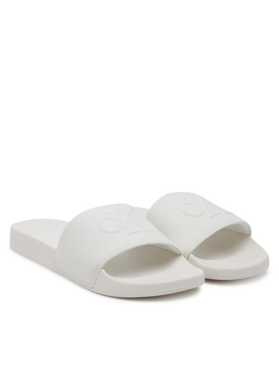 Calvin Klein Jeans Calvin Klein Jeans Nazouváky Slide Hf Mono Cv YM0YM01282 Bílá