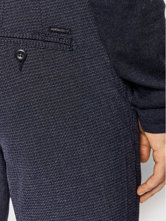 Pantaloni chino Marco 12176525 Blu scuro Slim Fit