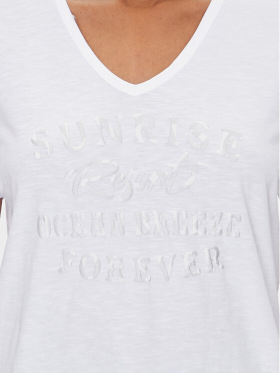 Olsen Olsen Тишърт 11105057 Бял Regular Fit