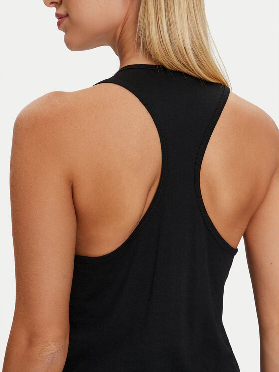 Reebok Reebok Тениска от техническо трико Te Graphic Tank-Vector HT6180 Черен Regular Fit