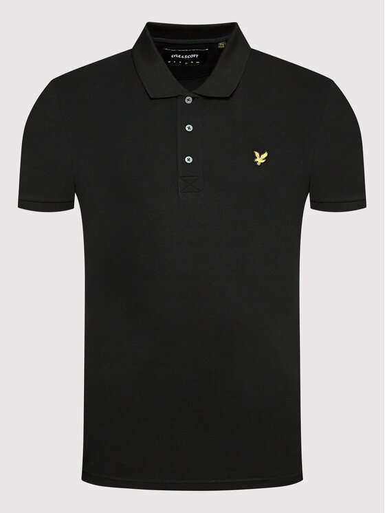 Polo Lyle & Scott, Rozmiar XXL, Czarne, Plain SP400VOG