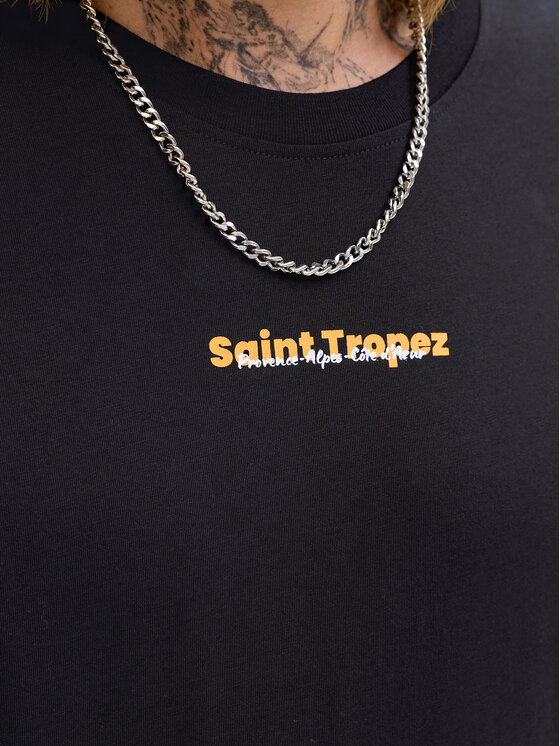 Jack & Jones Jack & Jones Marškinėliai City Photoprint 12288353 Juoda Regular Fit