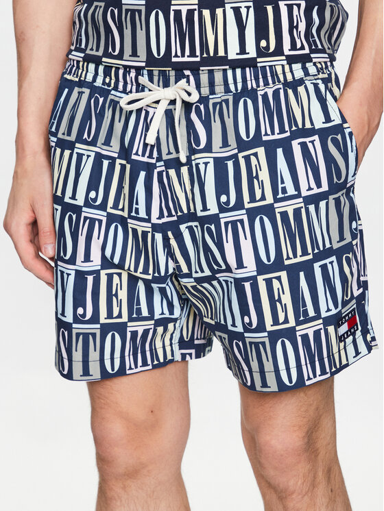 Tommy Jeans Tommy Jeans Плажни шорти DM0DM15971 Тъмносин Regular Fit