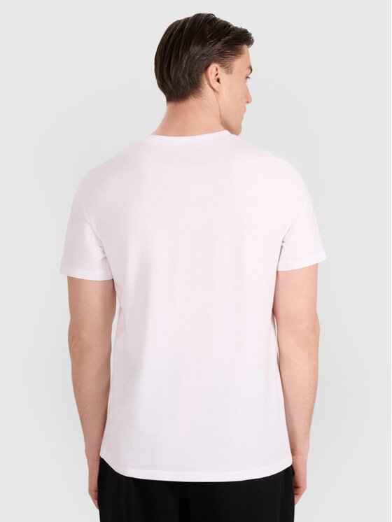4F 4F Φανελάκι κολύμβησης 4FRAW25TTSHM3319-10S Λευκό Regular Fit