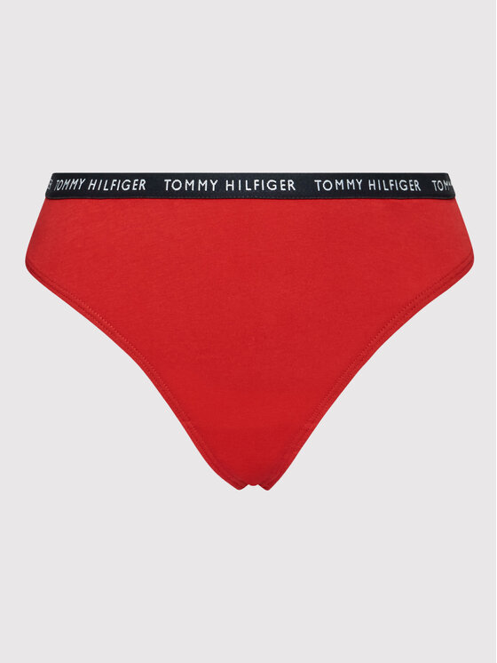 Tommy Hilfiger Tommy Hilfiger Sada 3 kusů string kalhotek UW0UW02829 Barevná