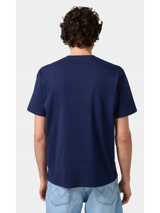 Wrangler Wrangler T-Shirt Americana Tee Niebieski Oversize