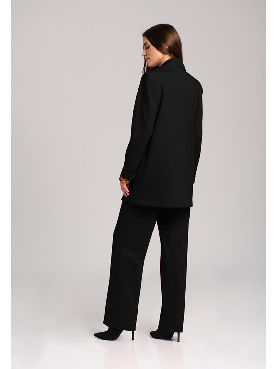 Look Made With Love Look Made With Love Spodnie garniturowe Julia Look 1214 black Czarny Wide Leg