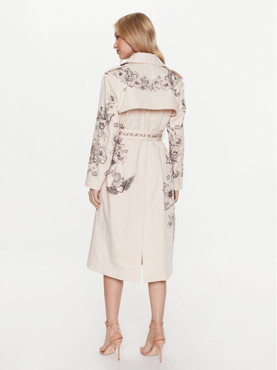 PINKO Pinko Trencz 100990 A0TL Beżowy Regular Fit