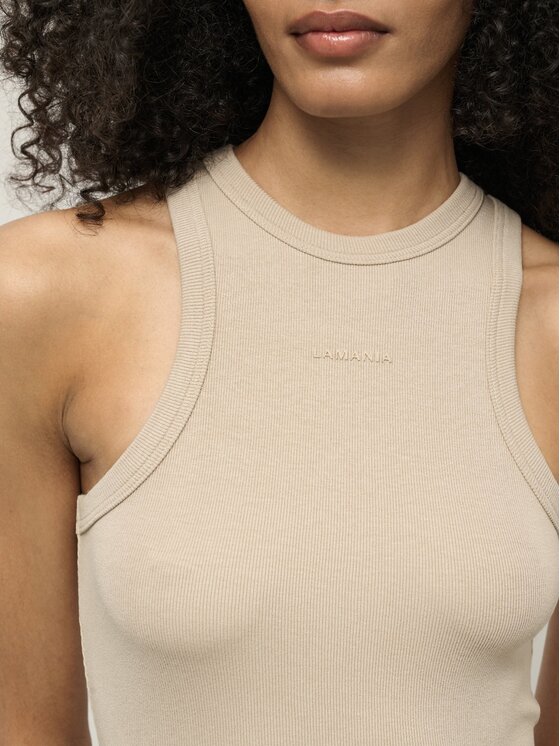 La Mania La Mania Vestito da giorno CARLOTTA Beige Classic Fit