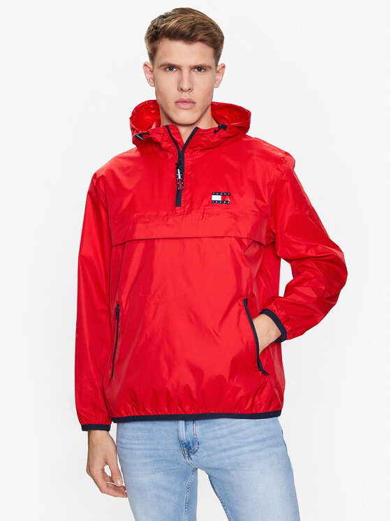 Tommy Jeans Anorak Chicago DM0DM15906 Rot Regular Fit | Modivo.de
