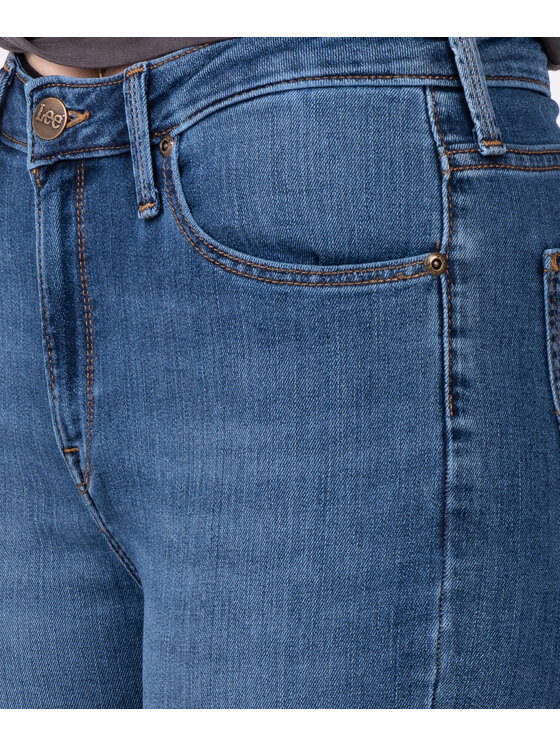 Lee Lee Jeansy 112338189 Niebieski Skinny Fit