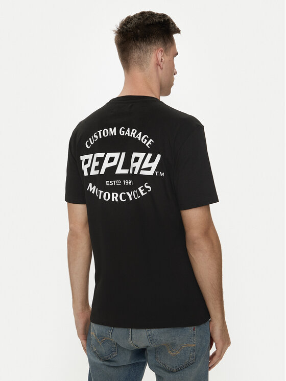 REPLAY Replay Póló M6874 .000.2660 Fekete Regular Fit