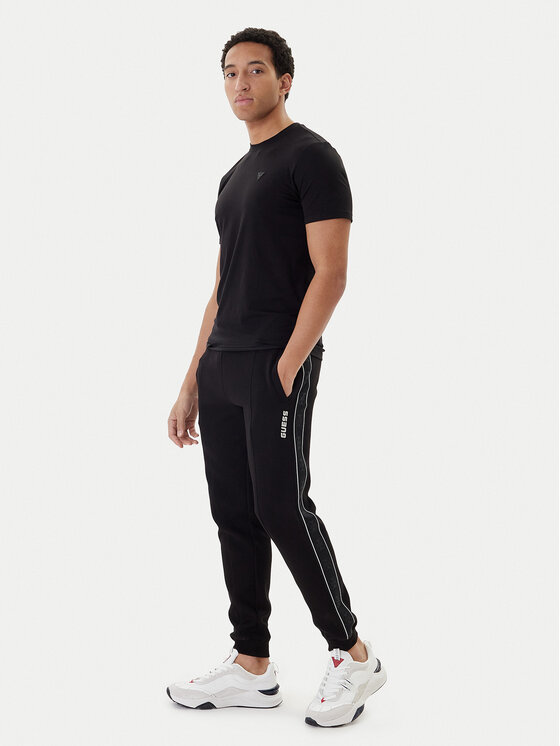 Guess Guess Jogginghose Mickey Z2YB09 KB3P2 Schwarz Regular Fit