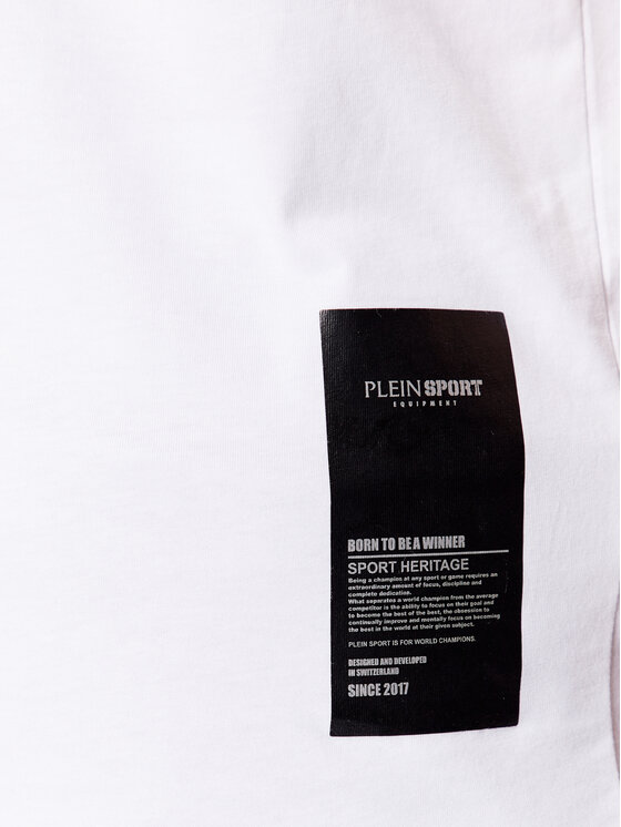 Plein Sport Plein Sport T-Shirt SACC MTK6027 SJY001N Biały Regular Fit